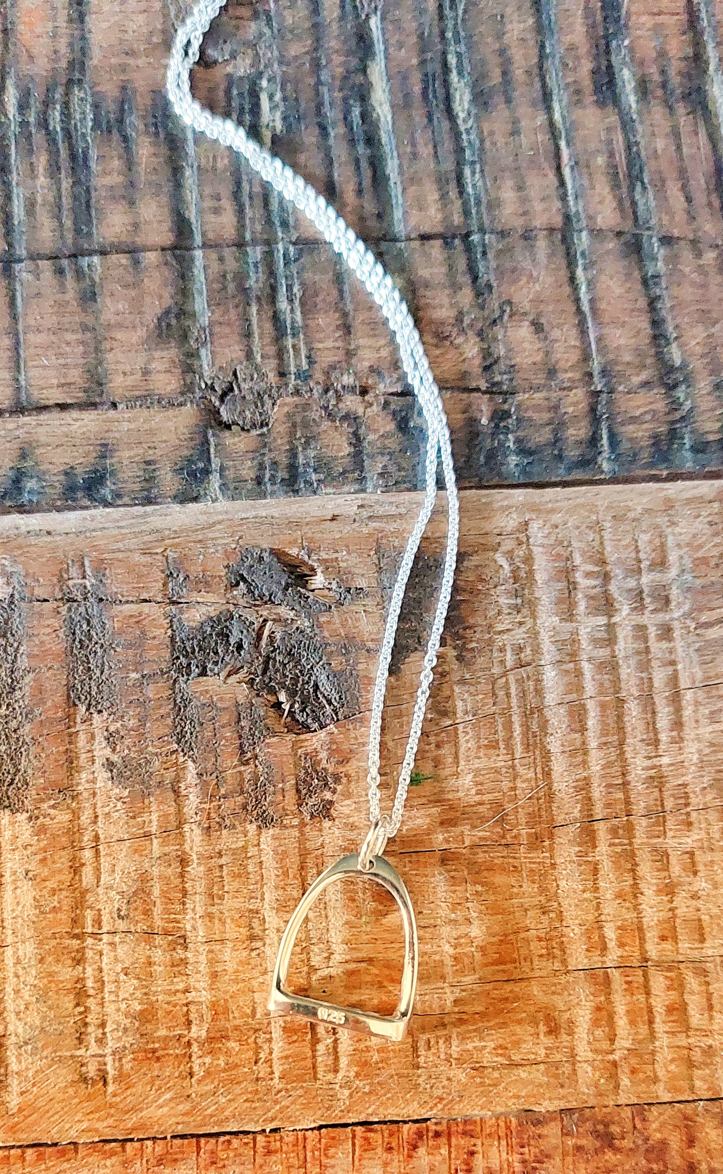 Large Stirrup Pendant