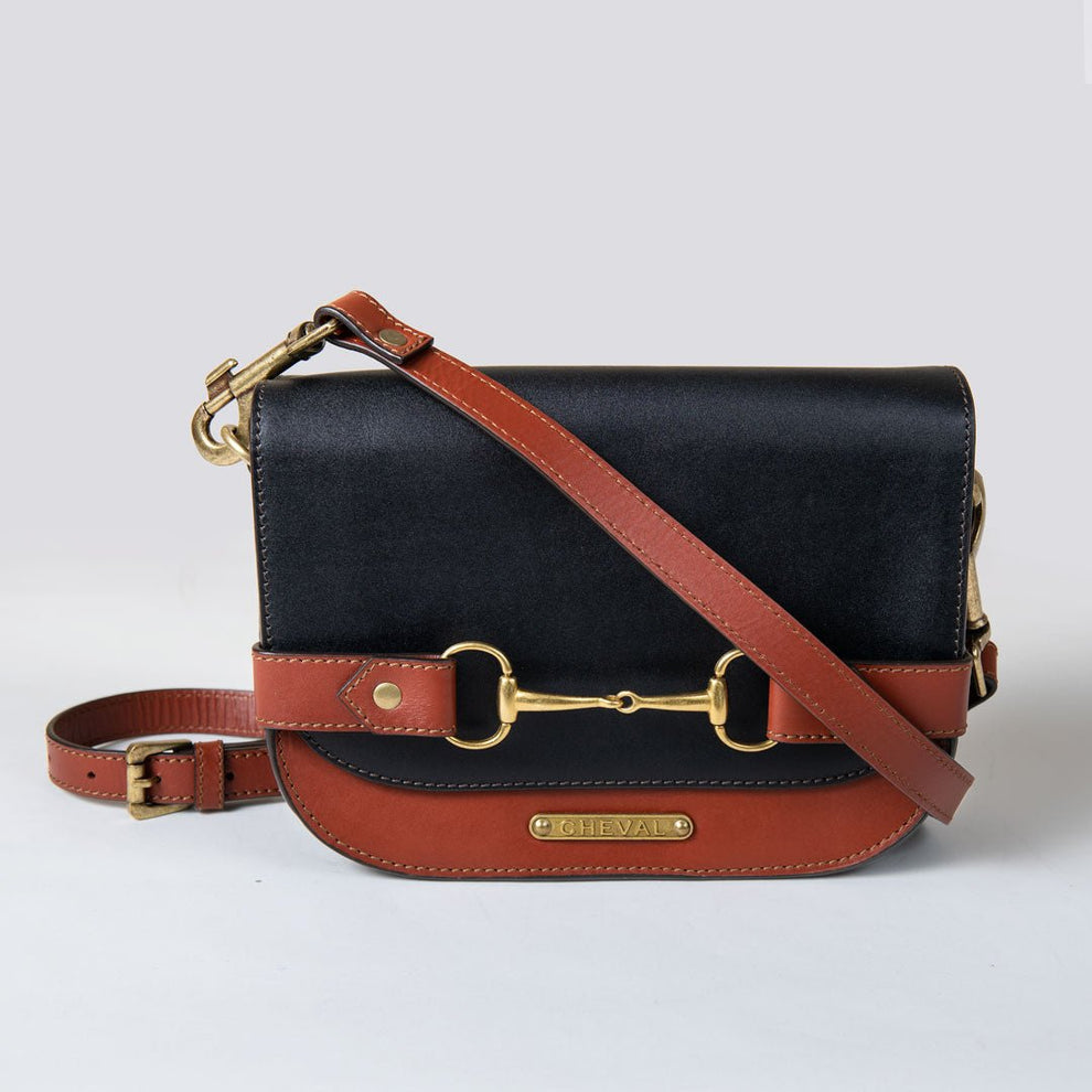 Snaffle Bit Italian Leather Crossbody Bag - Pre order