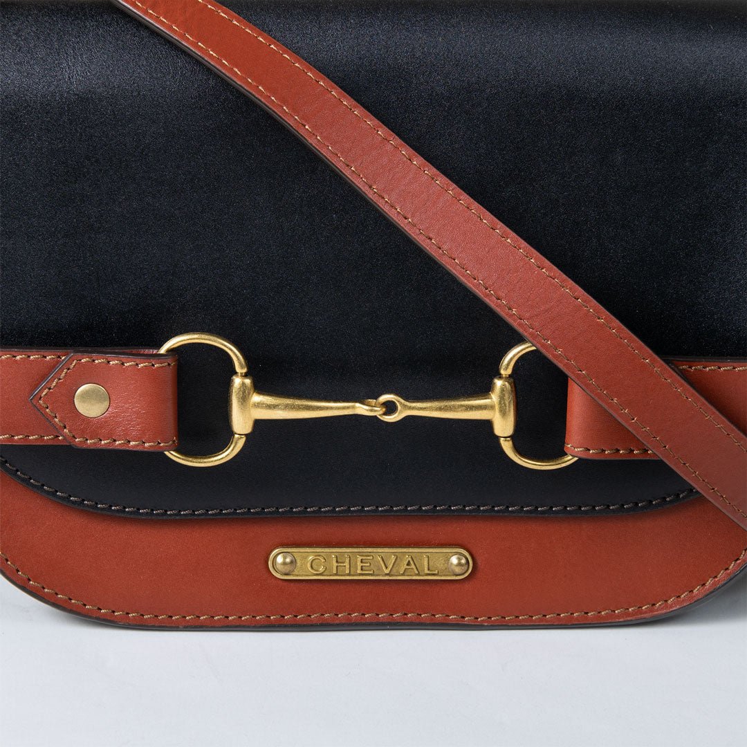 Snaffle Bit Italian Leather Crossbody Bag - Pre order