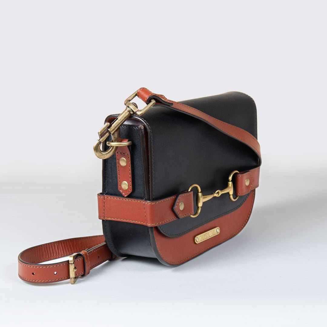 Snaffle Bit Italian Leather Crossbody Bag - Pre order