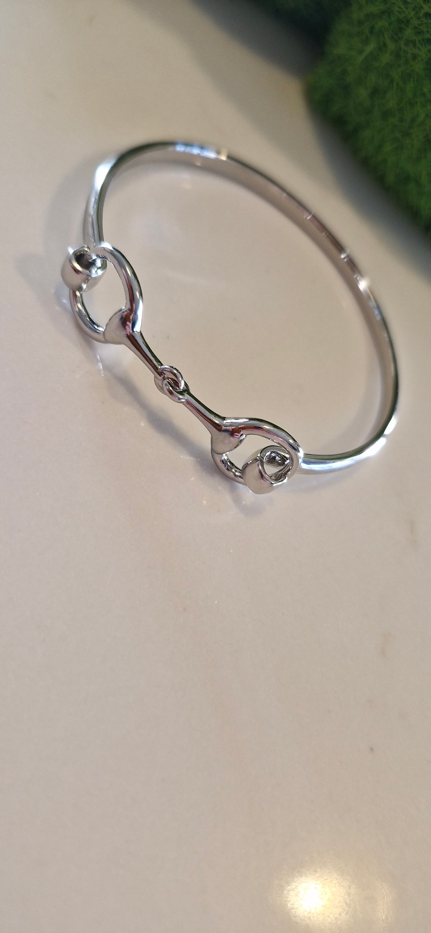 Silver Snaffle Bit Bangle
