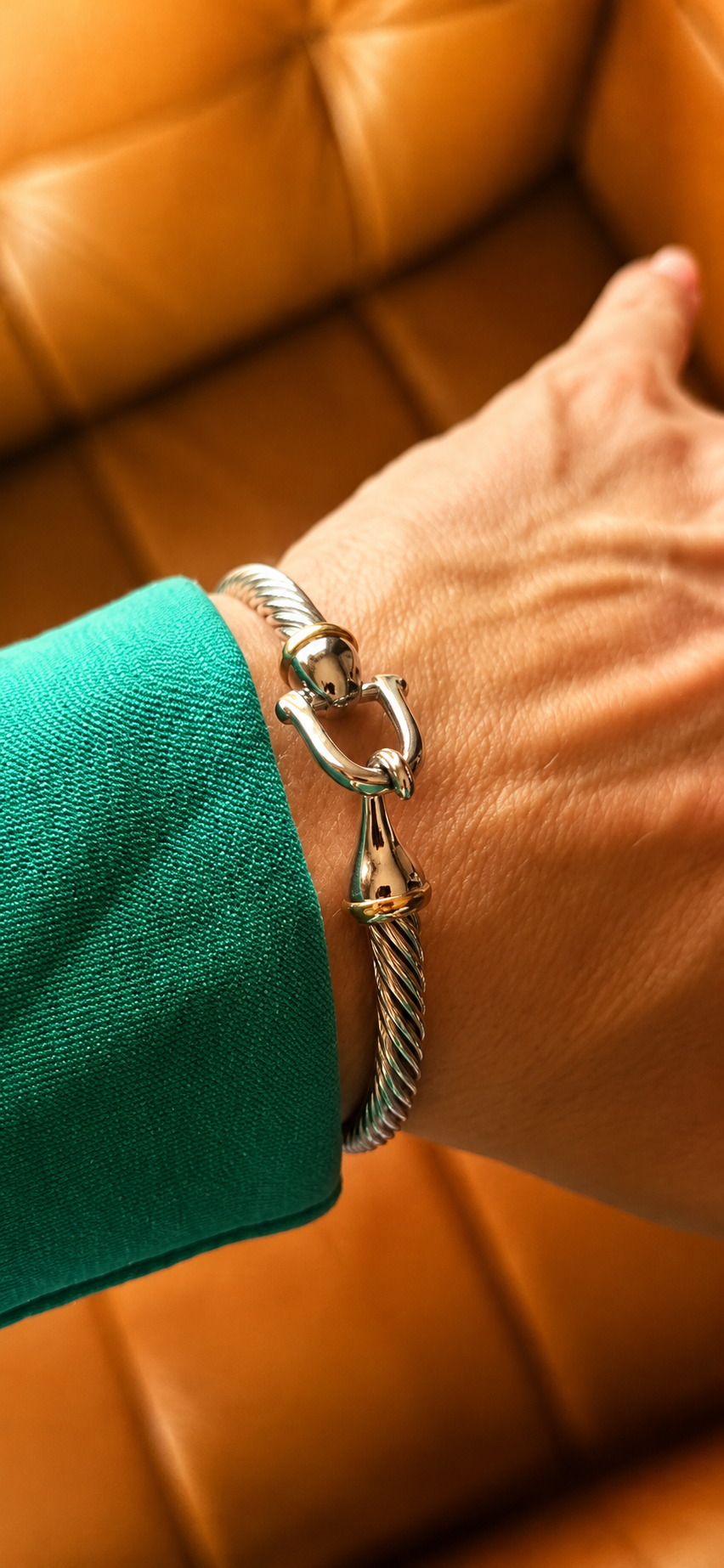 Silver & Gold Rope Bracelet