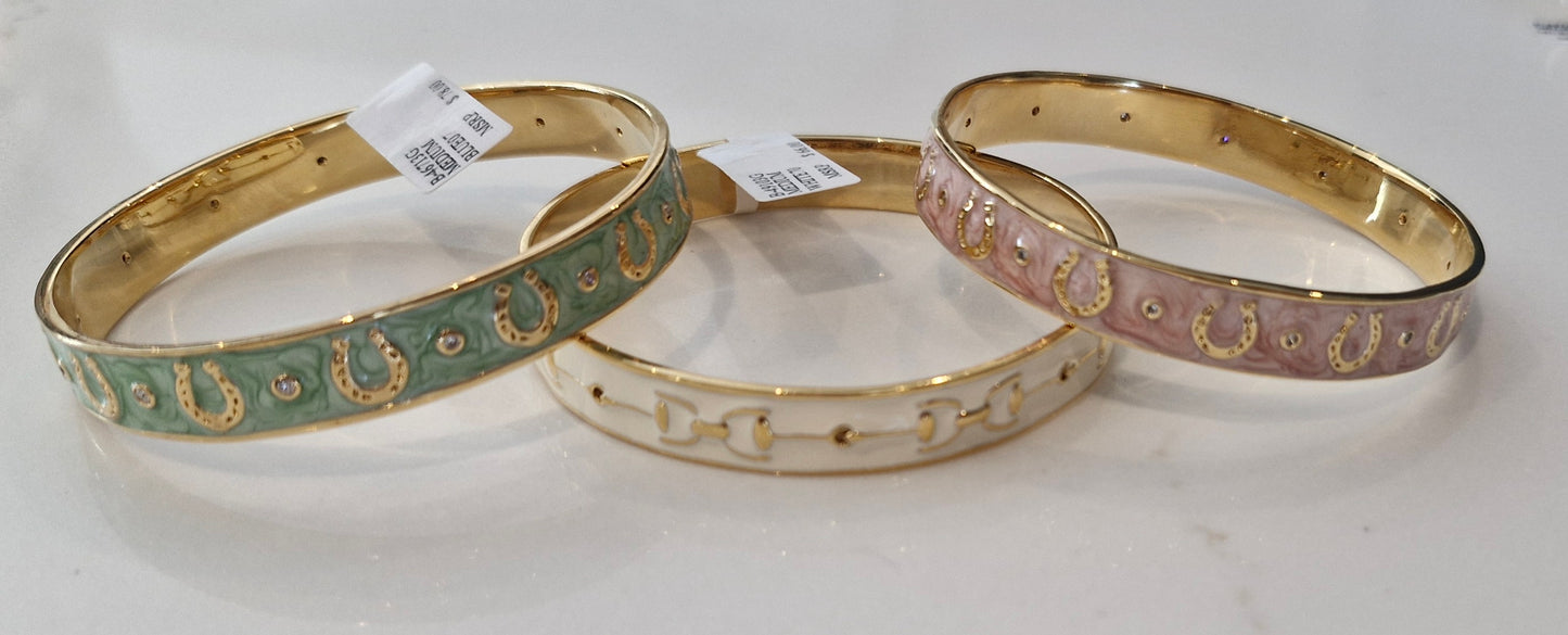 Equestrian Horseshoe Bangle
