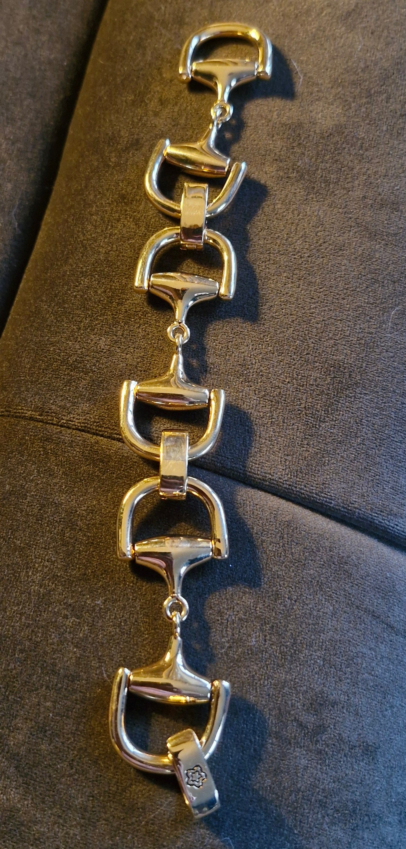 Chunky Snaffle Bit Bracelet Gold