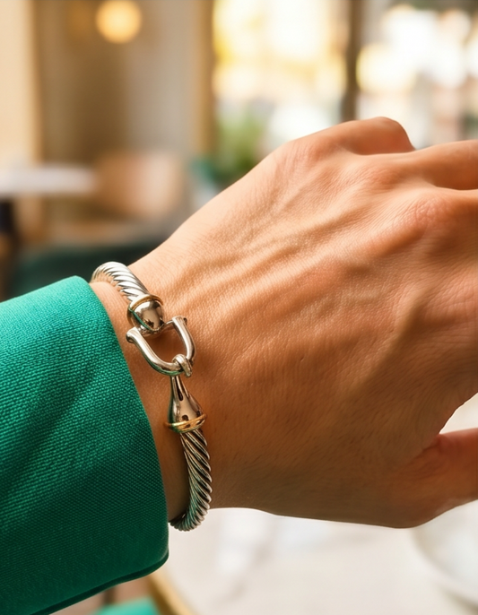 Silver & Gold Rope Bracelet
