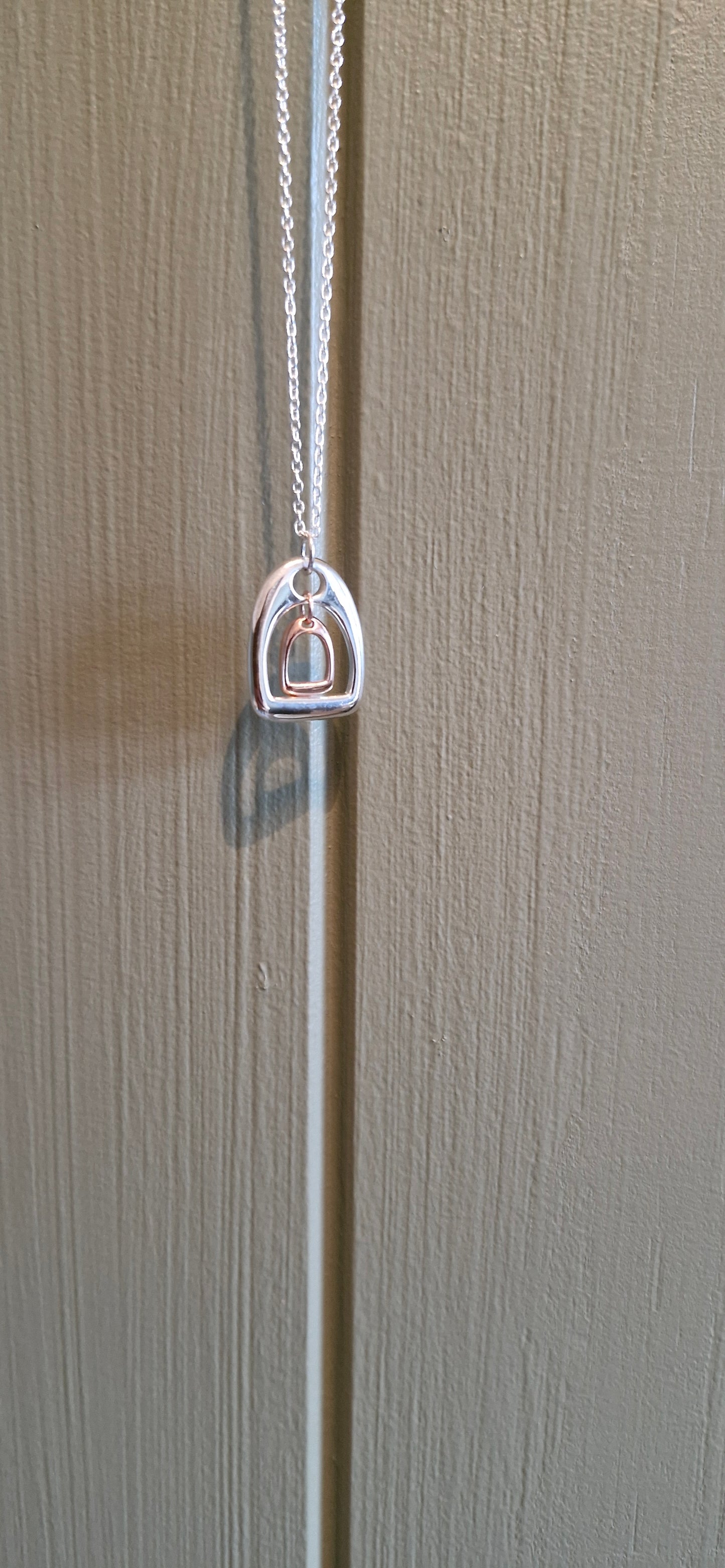 Pair of Stirrups Necklace