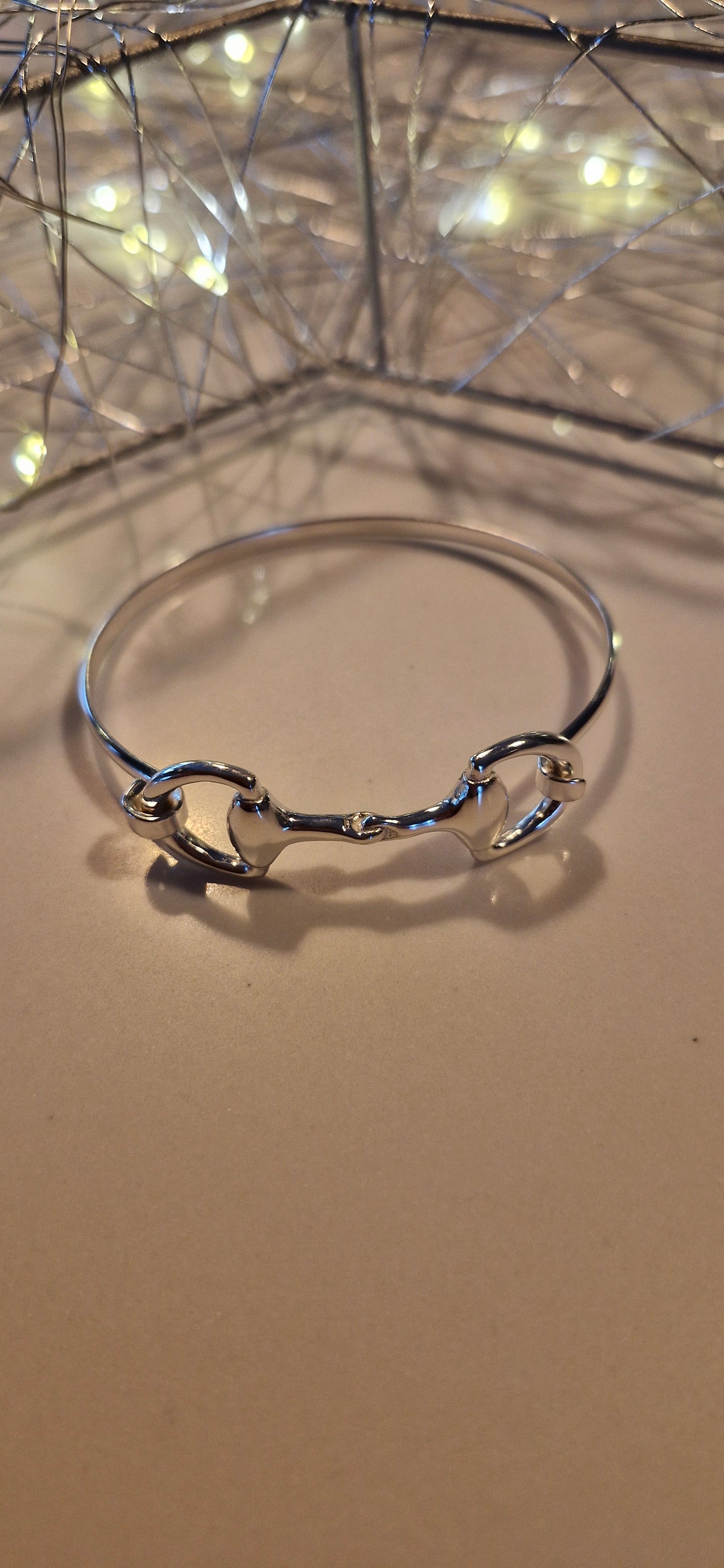 Silver Snaffle Bangle