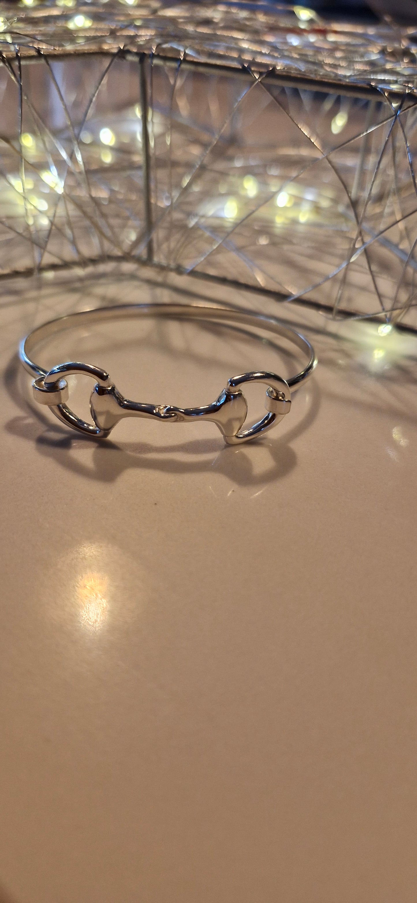 Silver Snaffle Bangle