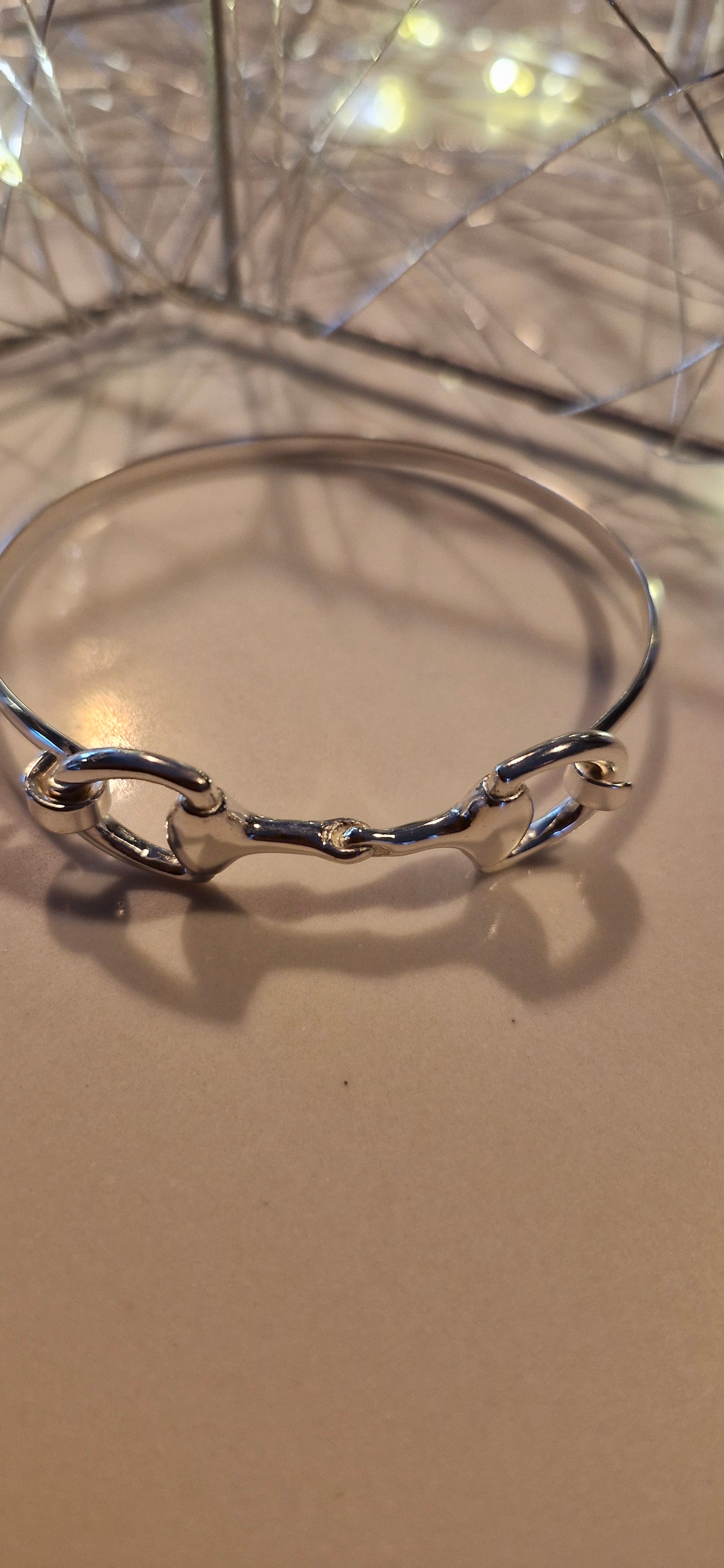 Silver Snaffle Bangle