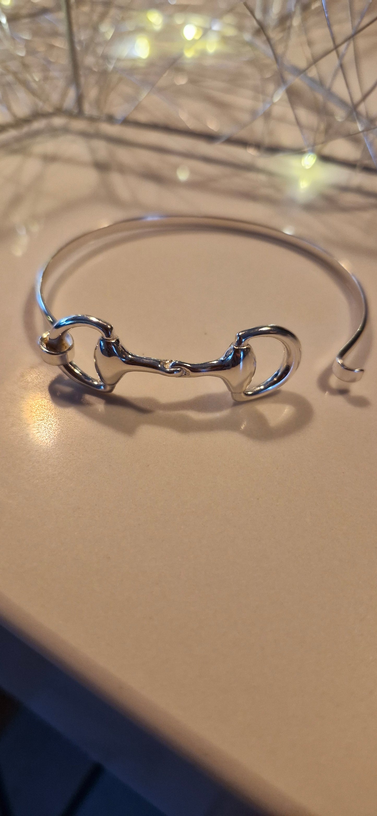 Silver Snaffle Bangle