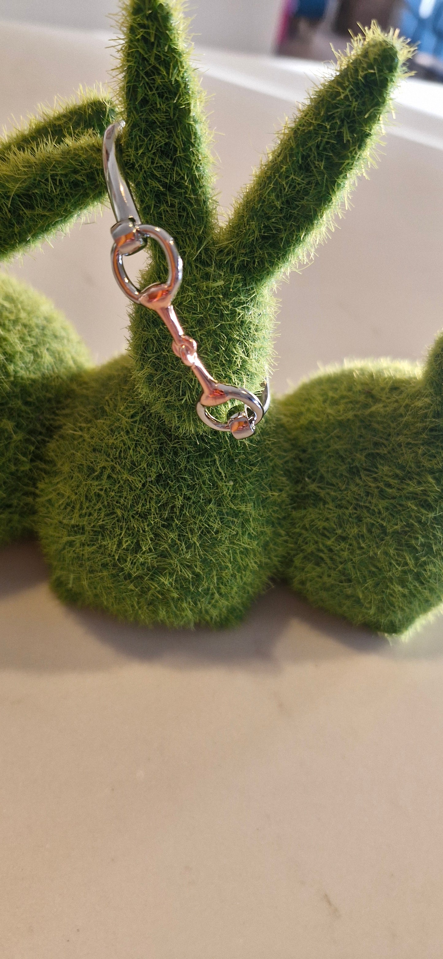 Silver and Rose Gold Snaffle Bit Bangle