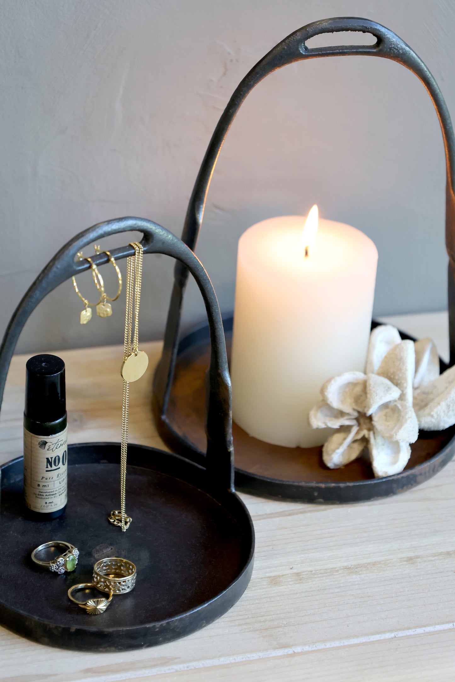 Small Stirrup Candle Holder