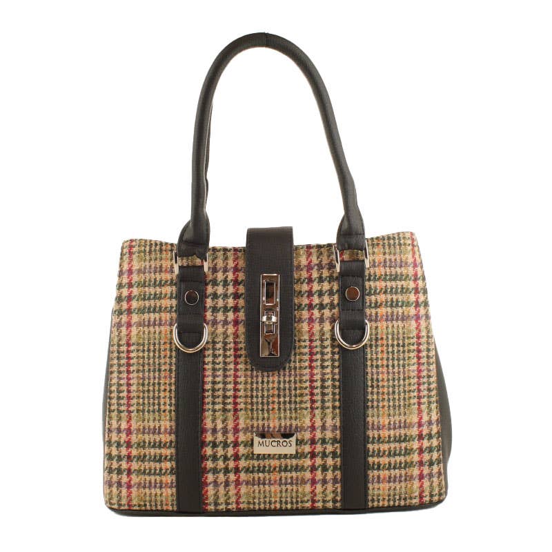 Jessica Brown & Red Tweed Handbag