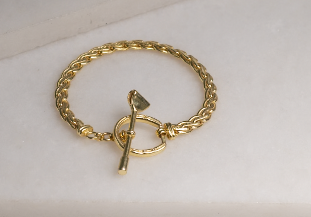 Chester T-bar Bracelet - Gold