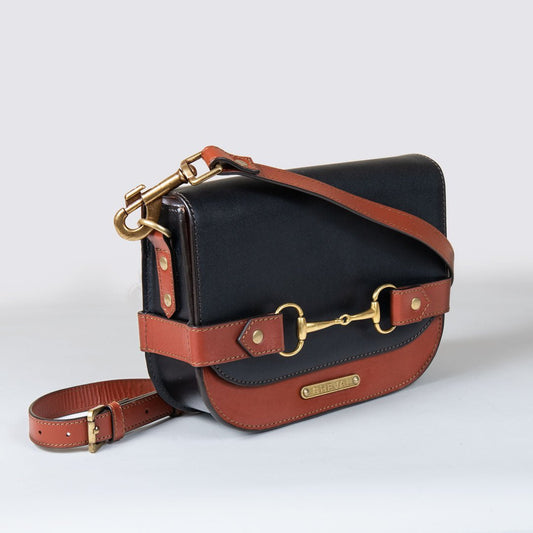 Snaffle Bit Italian Leather Crossbody Bag - Pre order