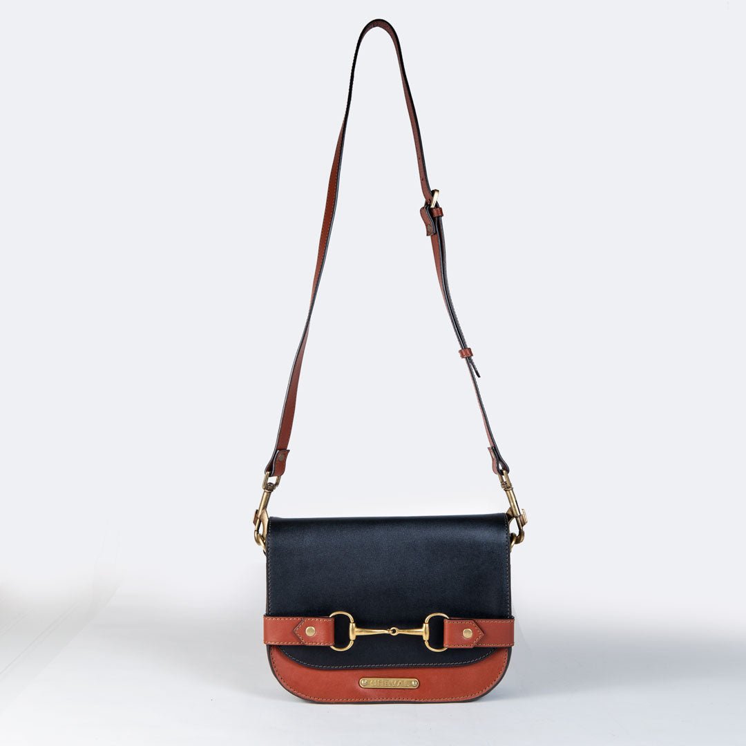 Snaffle Bit Italian Leather Crossbody Bag - Pre order