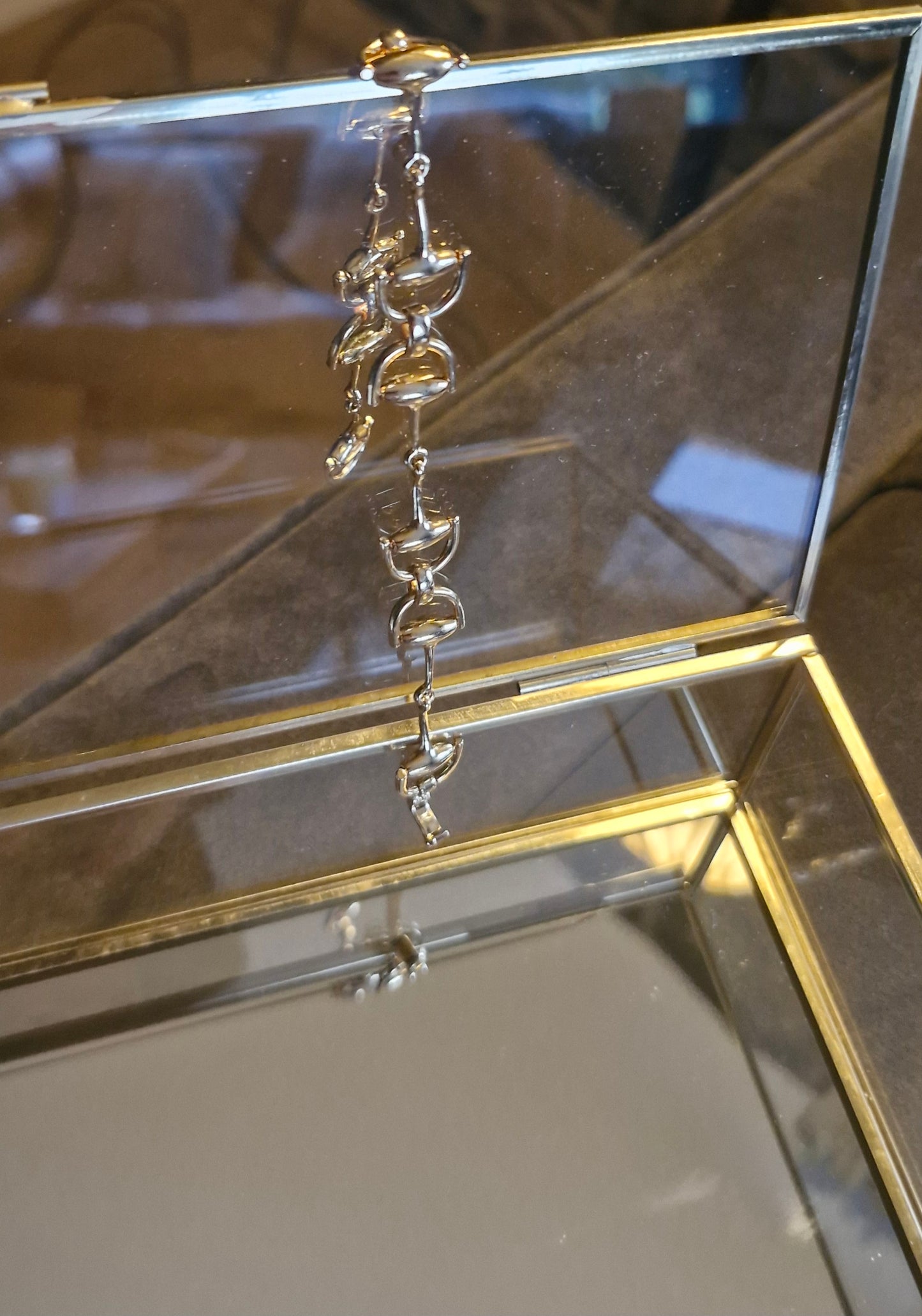 Snaffle Bit Bracelet Gold