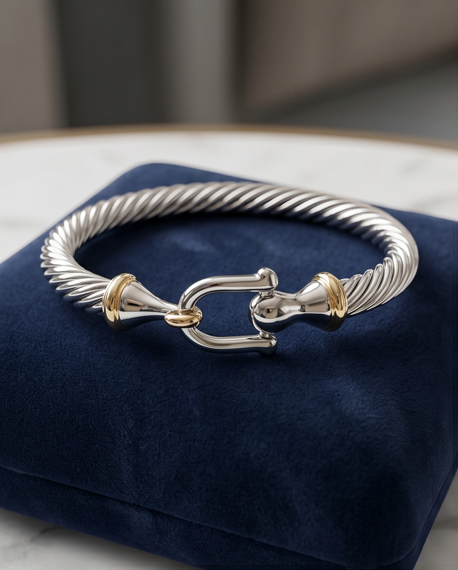 Silver & Gold Rope Bracelet