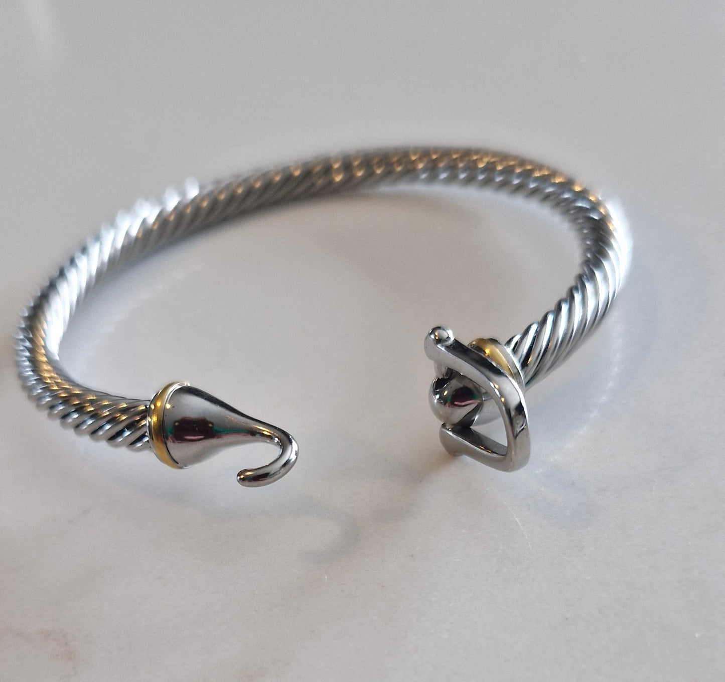 Silver & Gold Rope Bracelet
