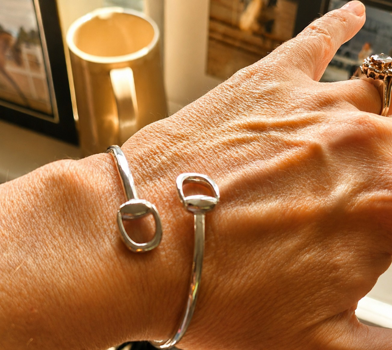 The Snaffle Wrap Around Bracelet Silver