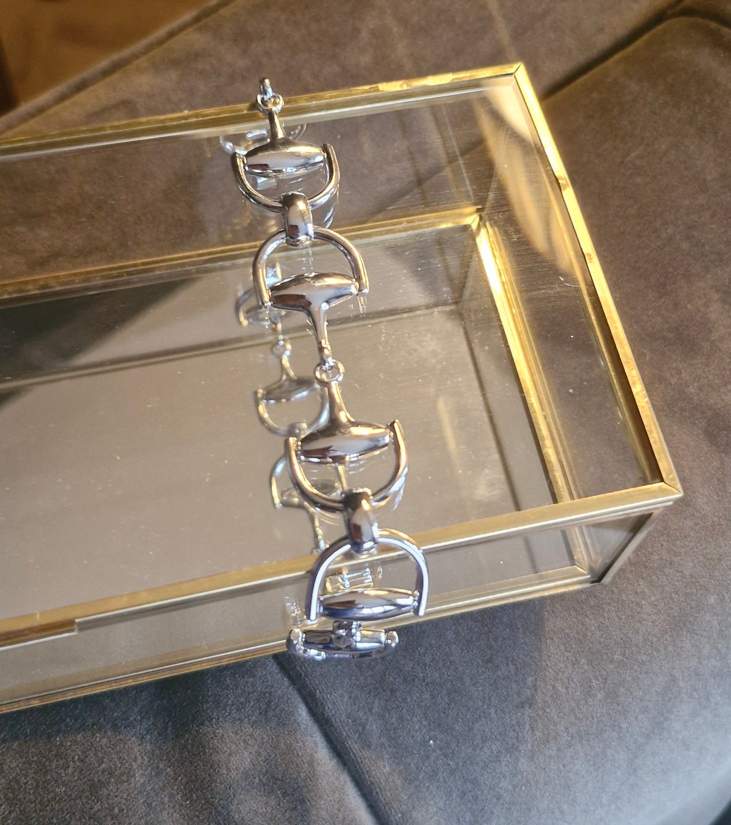 Snaffle Bit Bracelet Silver