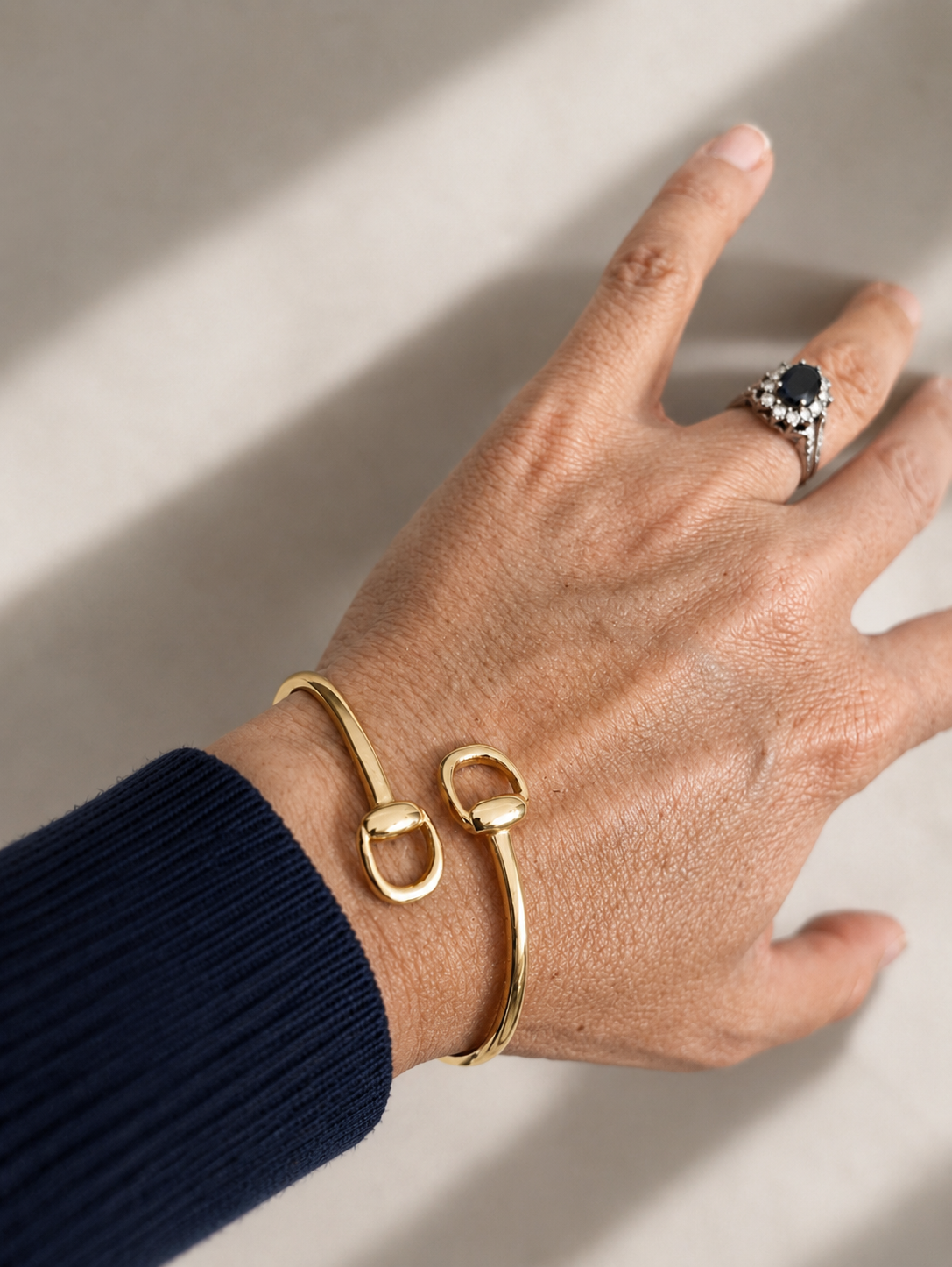 The Snaffle Wrap Around Bracelet Gold