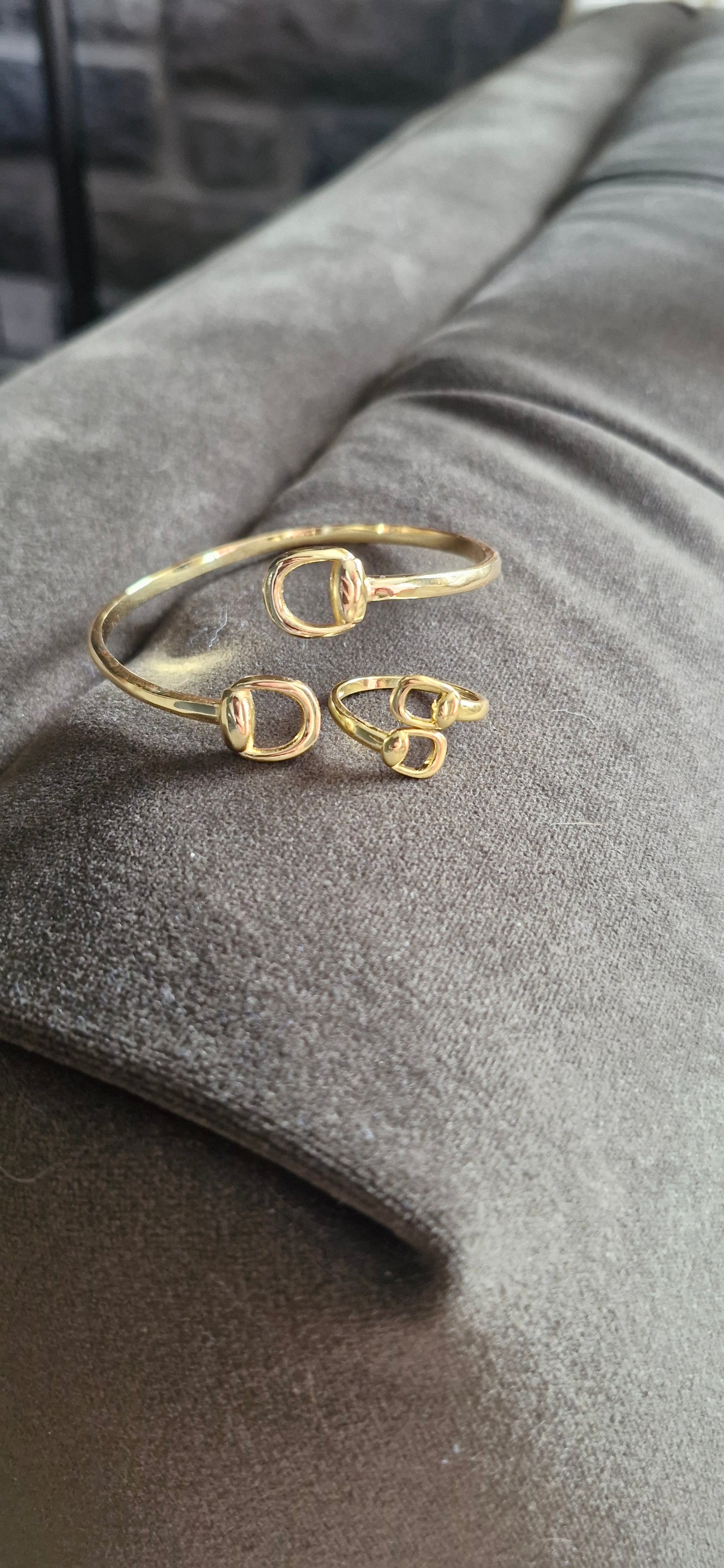 The Snaffle Wrap Around Set - Gold