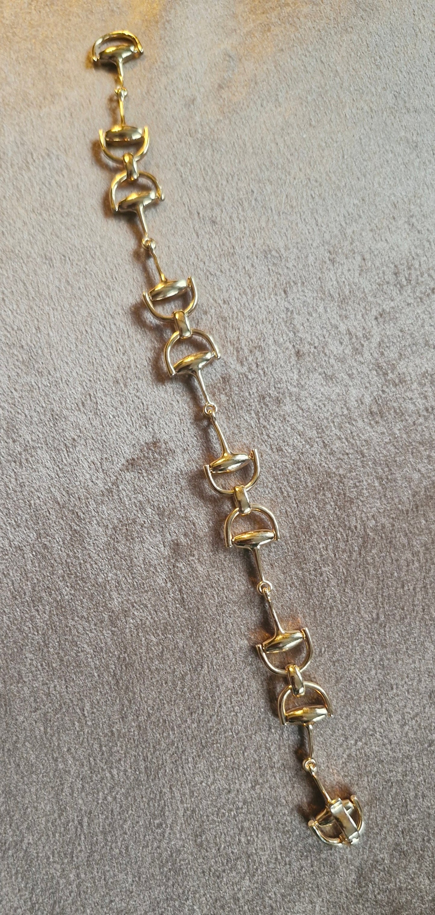 Snaffle Bit Bracelet Gold