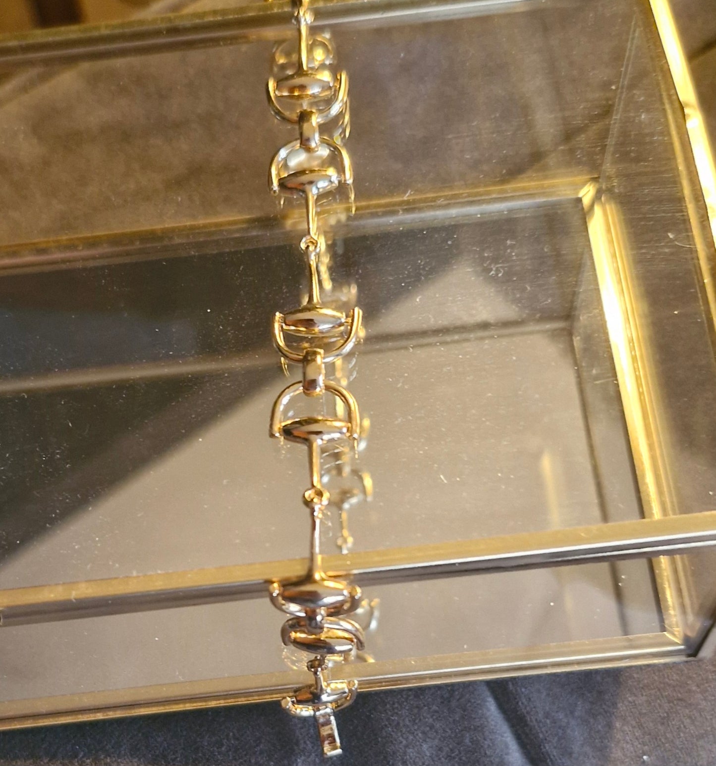 Snaffle Bit Bracelet Gold