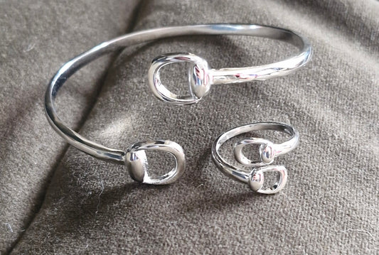 The Snaffle Wrap Around Set - Silver