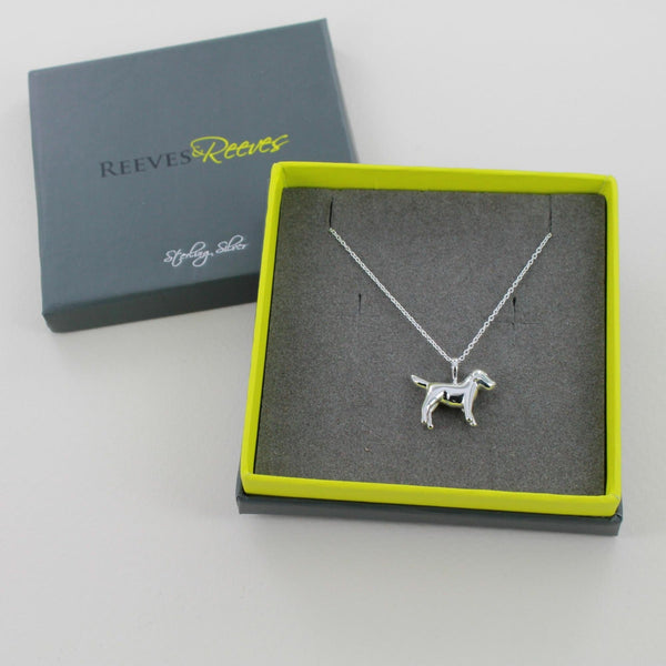 Silver 3D Dog Necklace